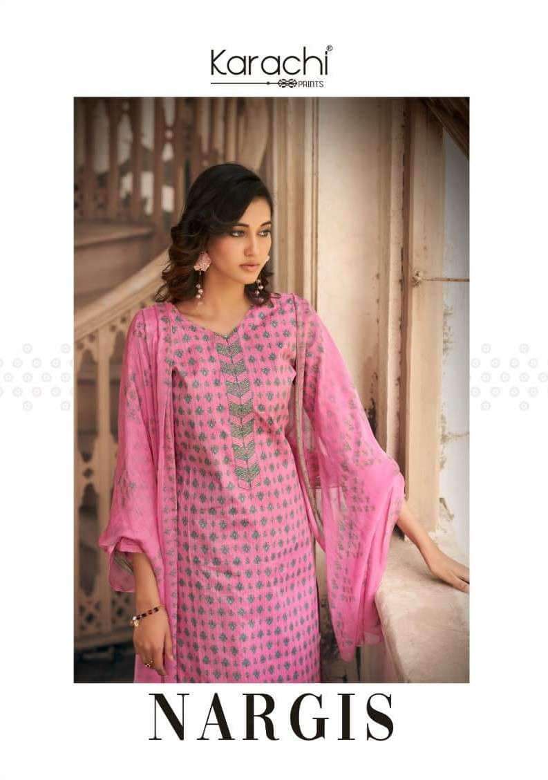 Nargis Karachi Prints Kesar